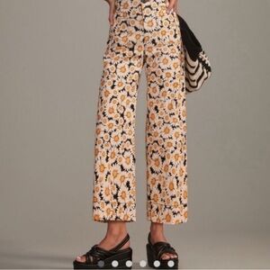 Anthropologie Maeve Colette Dandelion pants